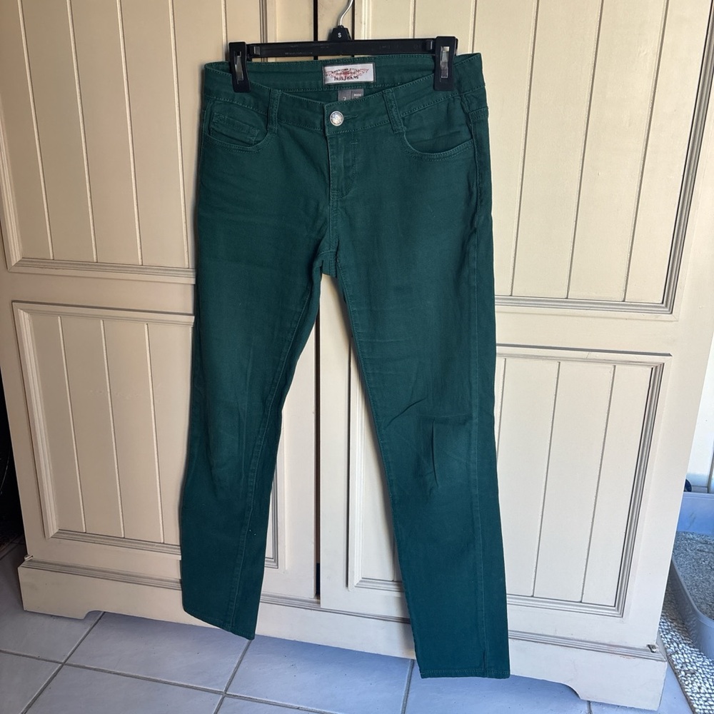 Iris Deep Green Skinny Jeans